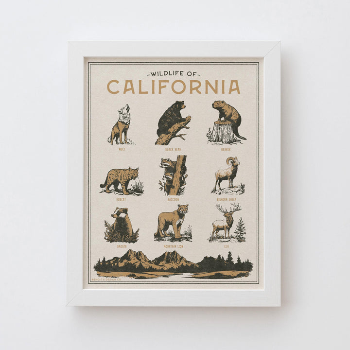 California Wildlife Print