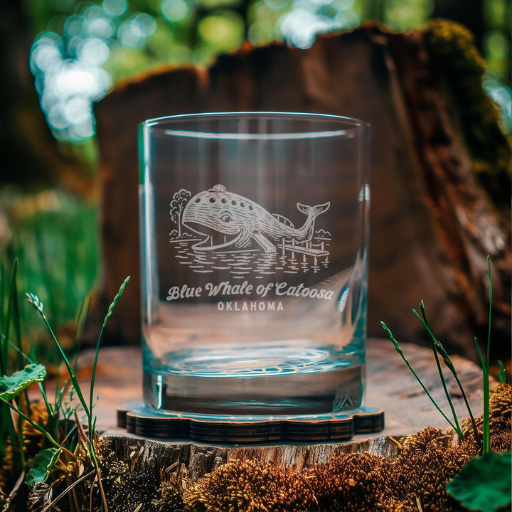 Blue Whale of Catoosa Engraved Glass