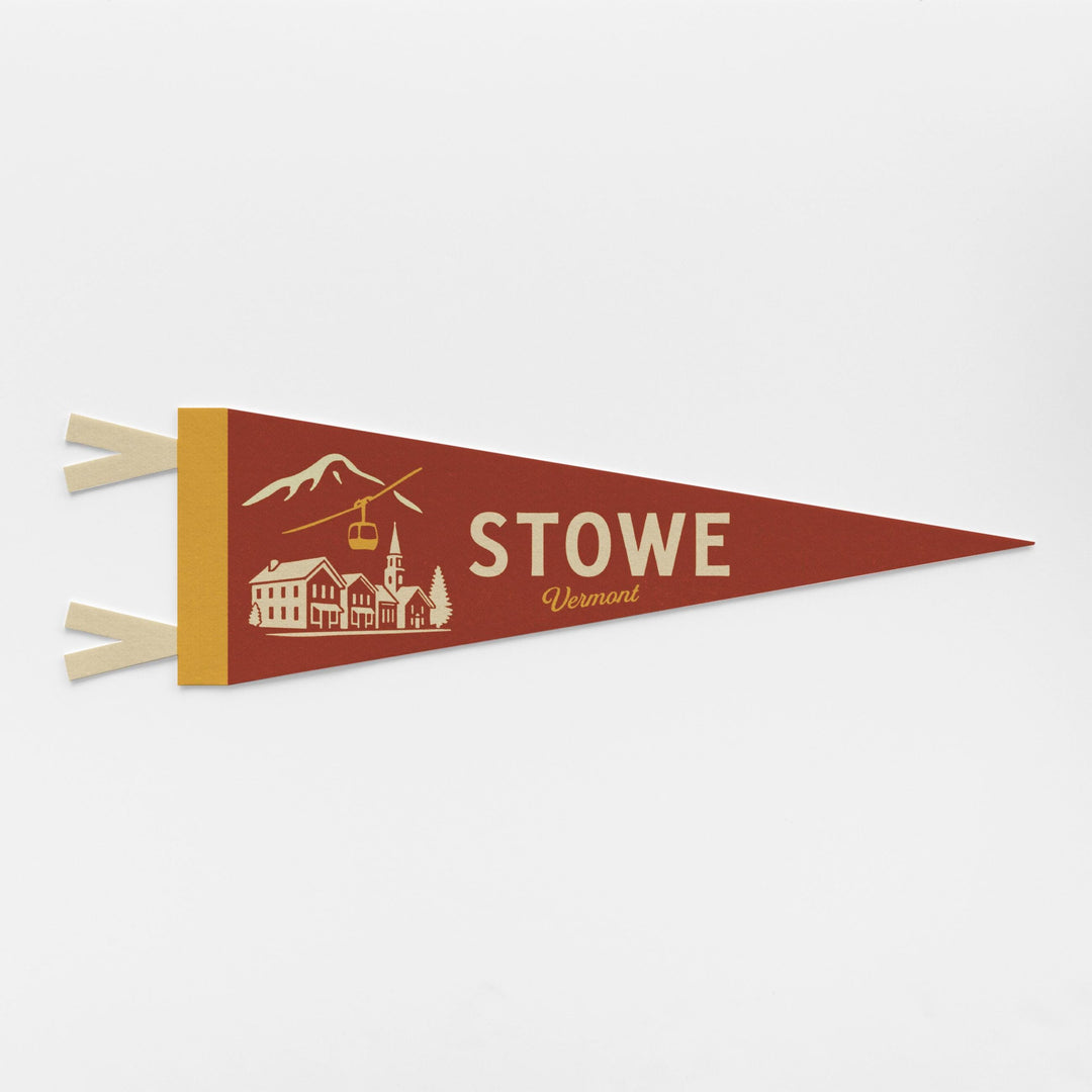 Stowe Vermont Felt Pennant