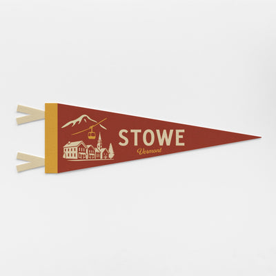 Stowe Vermont Felt Pennant