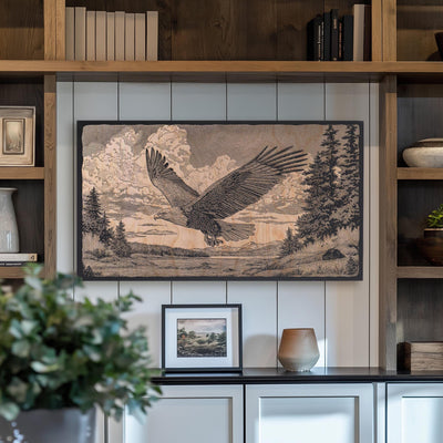 Bald Eagle Engraved Illustration