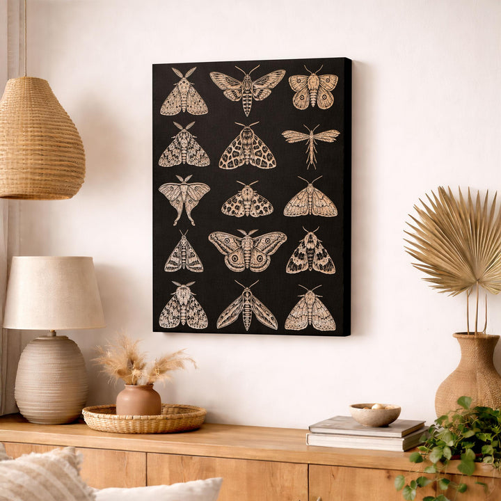 Moths Engraved Birch Art Panel
