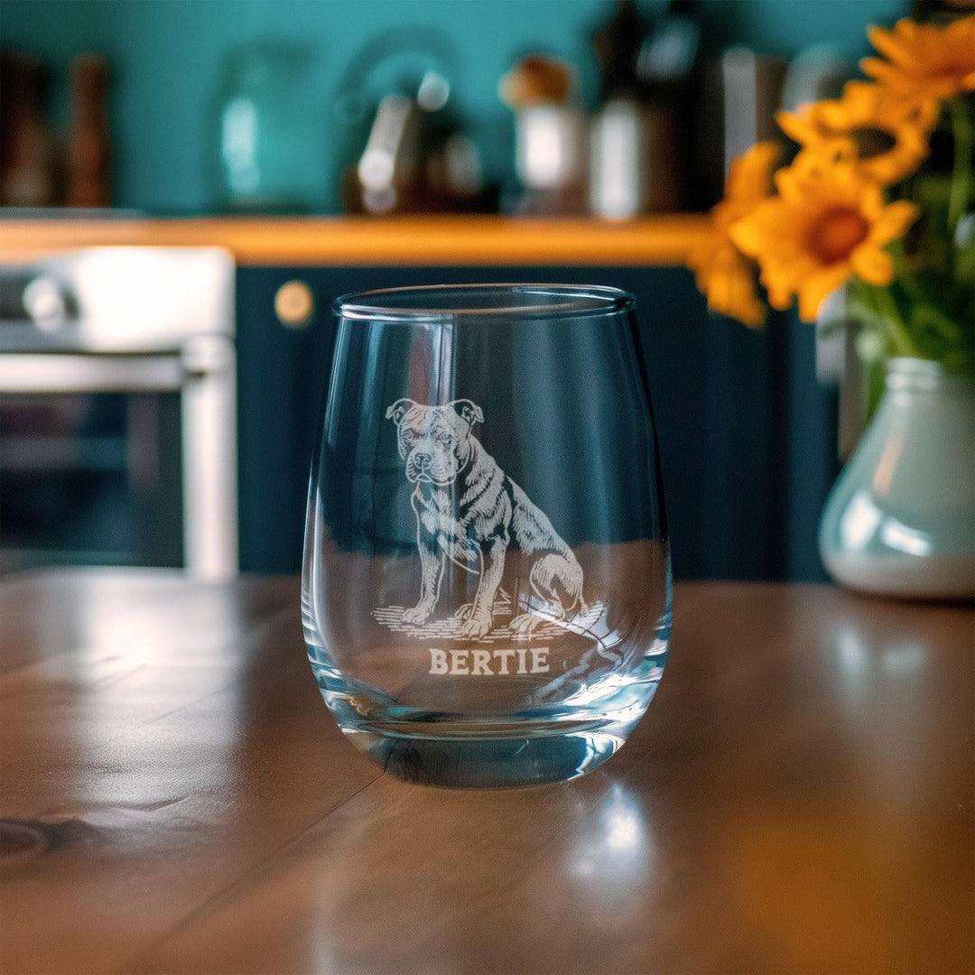 American Bulldog Customizable Dog Glasses