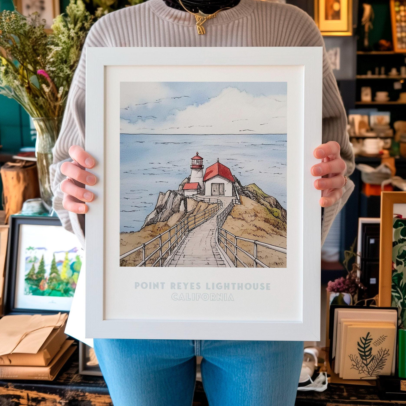 Point Reyes Lighthouse California Wall Art Print