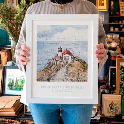 Point Reyes Lighthouse California Wall Art Print
