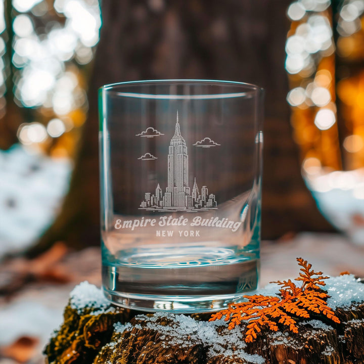 Empire State Building Engraved Glass
