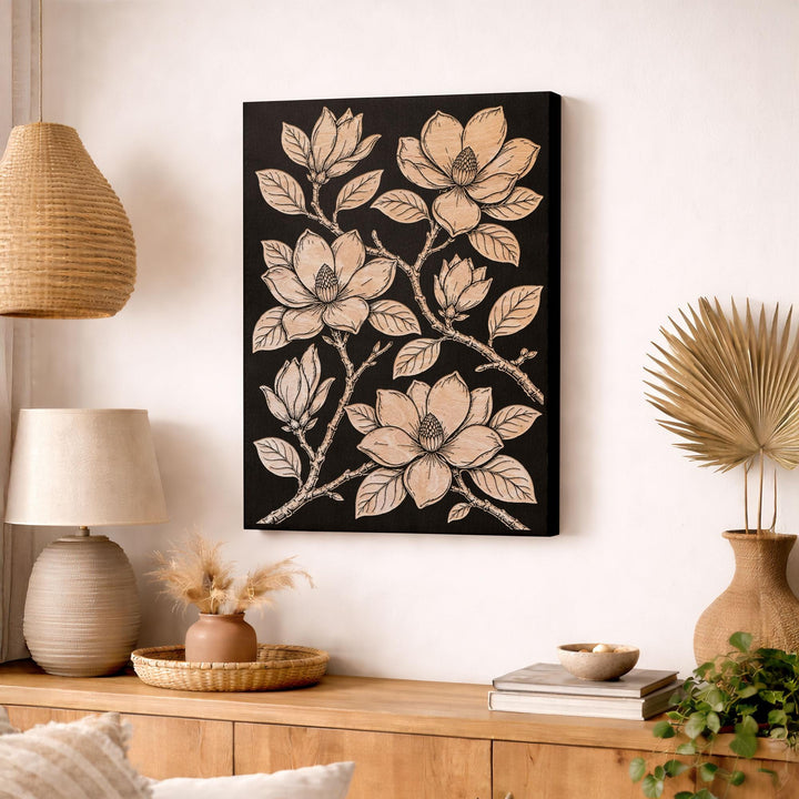 Southern Magnolia Engraved Birch Art Panel