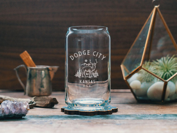 Kansas Custom Town Glasses
