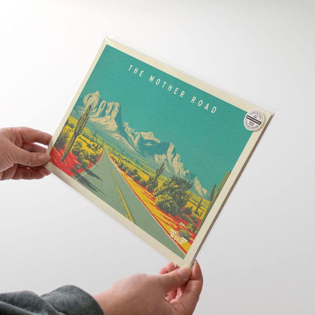 The Mother Road Postcard Art Print