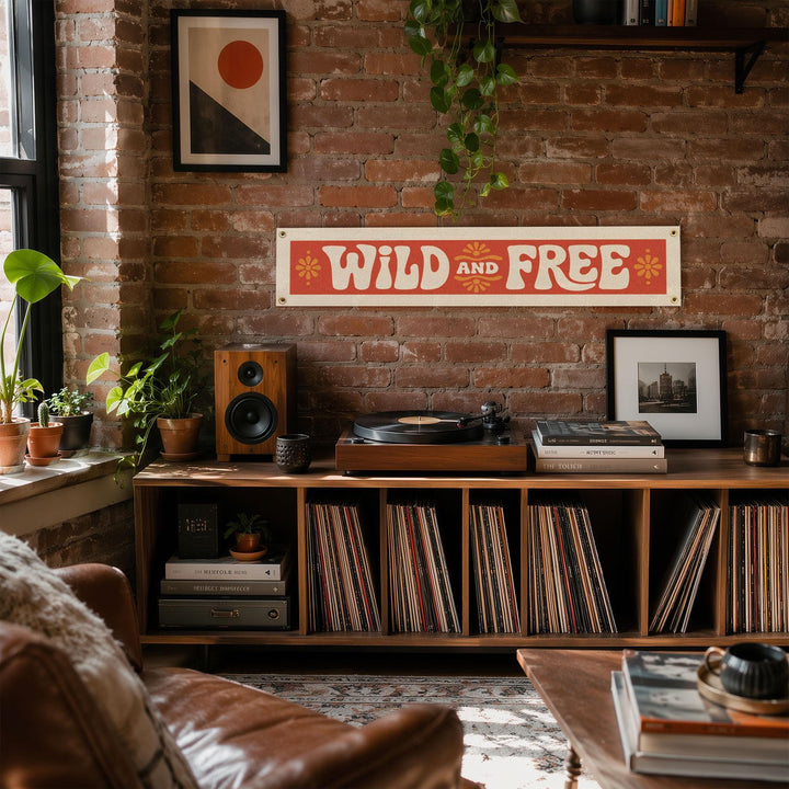 Wild and Free Felt Banner