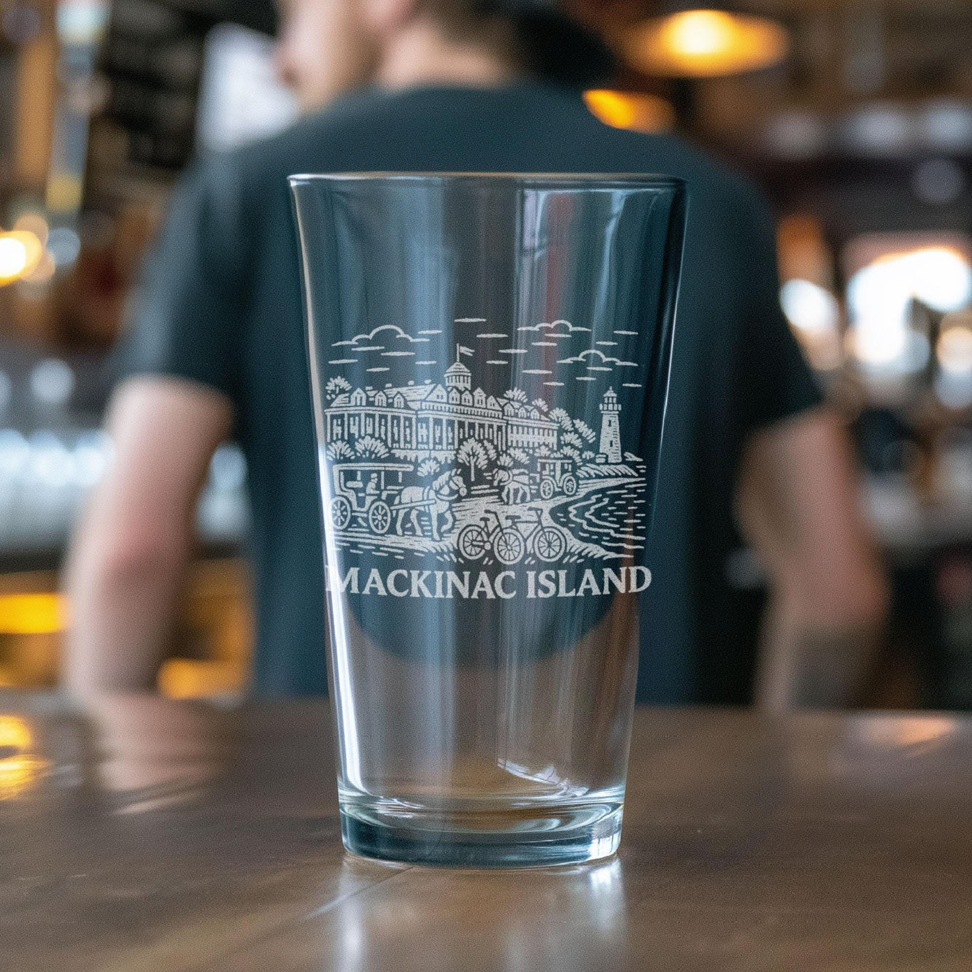 Mackinac Island Michigan Glass