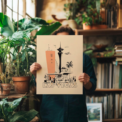 Las Vegas, Nevada MCM Paper Print