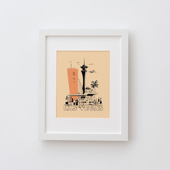 Las Vegas, Nevada Mid Century Travel Poster