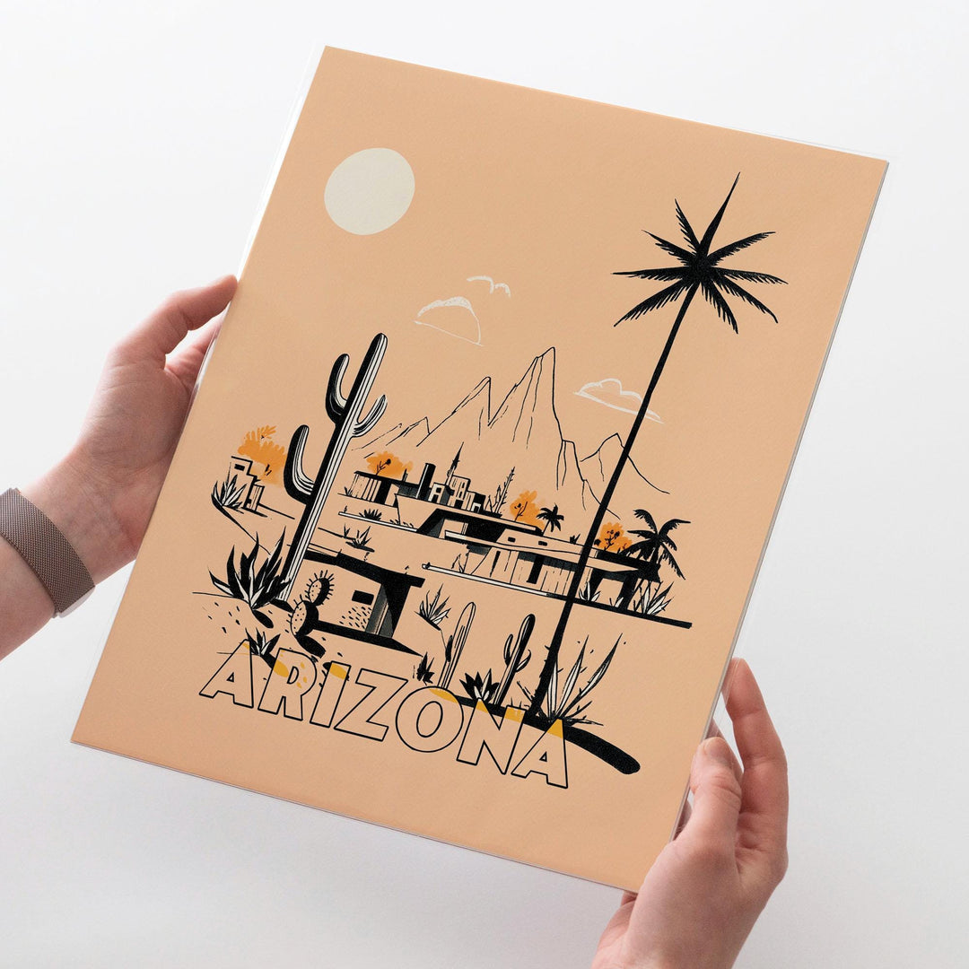 Arizona Mid Century Travel Poster