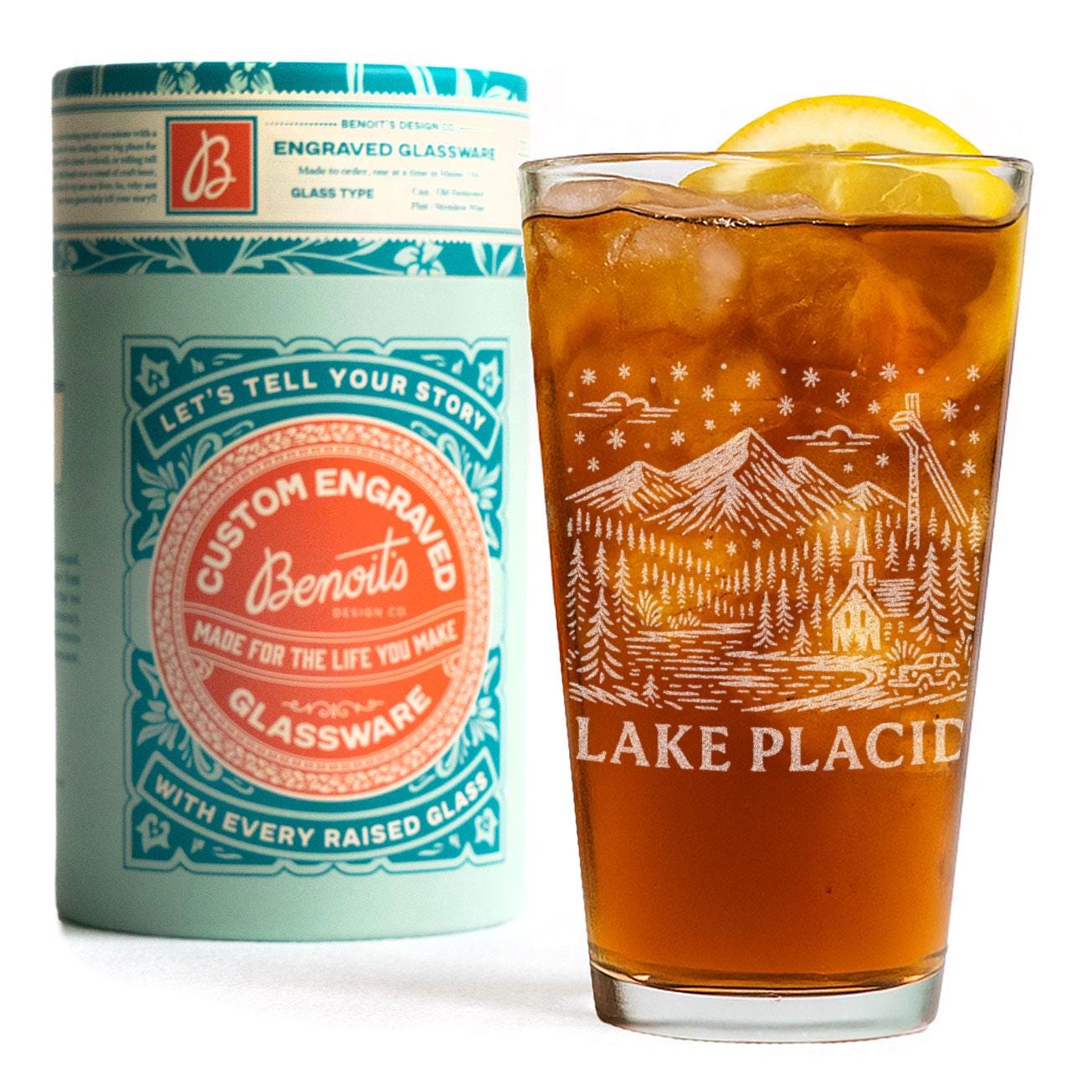 Lake Placid New York Glass