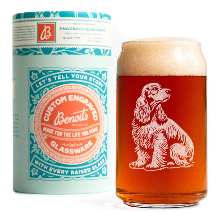 Cocker Spaniel Customizable Dog Glasses