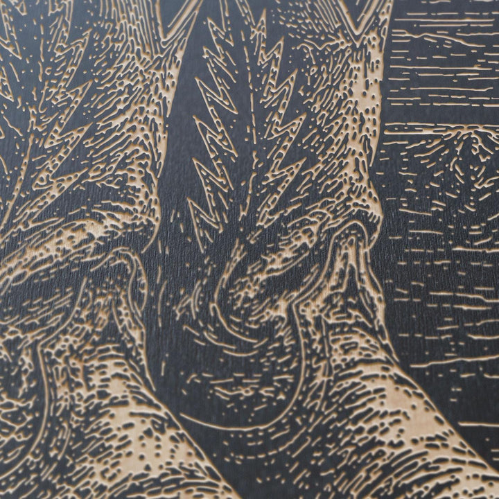 Cowboy Boots Engraved Illustration