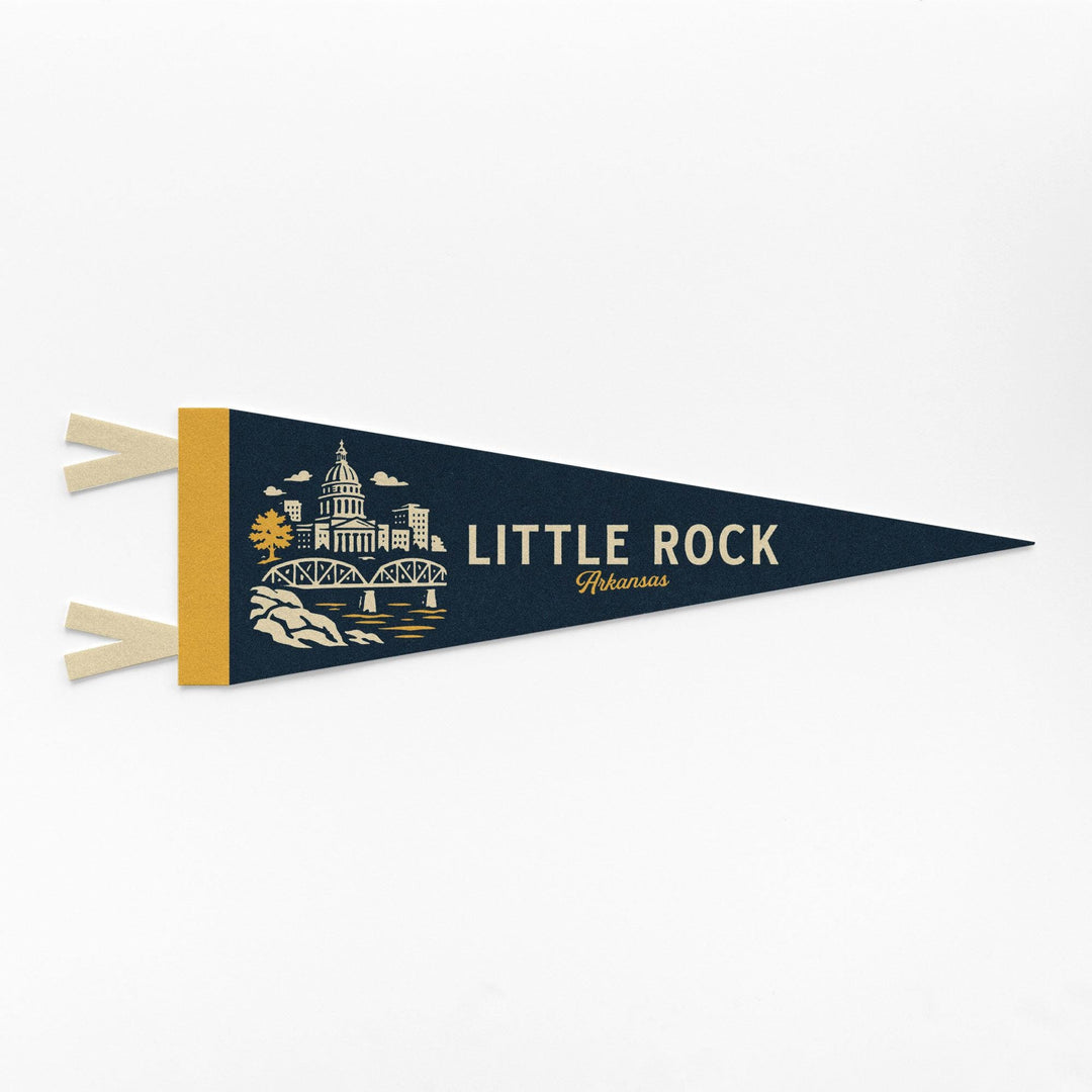 Little Rock Arkansas Felt Pennant