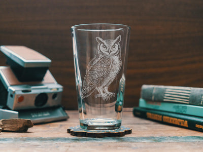 Great Horned Owl Glasses
