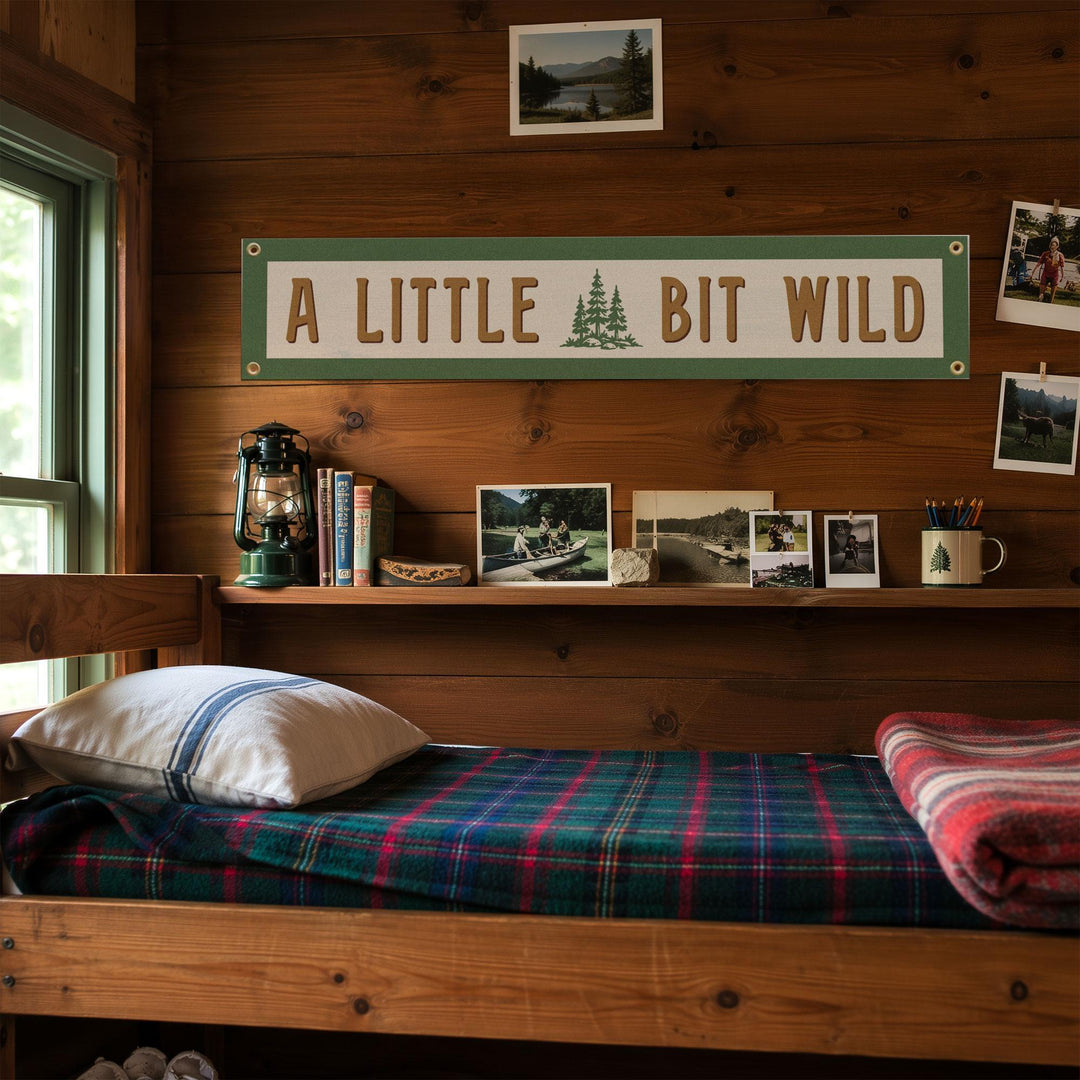 A Little Bit Wild Felt Banner