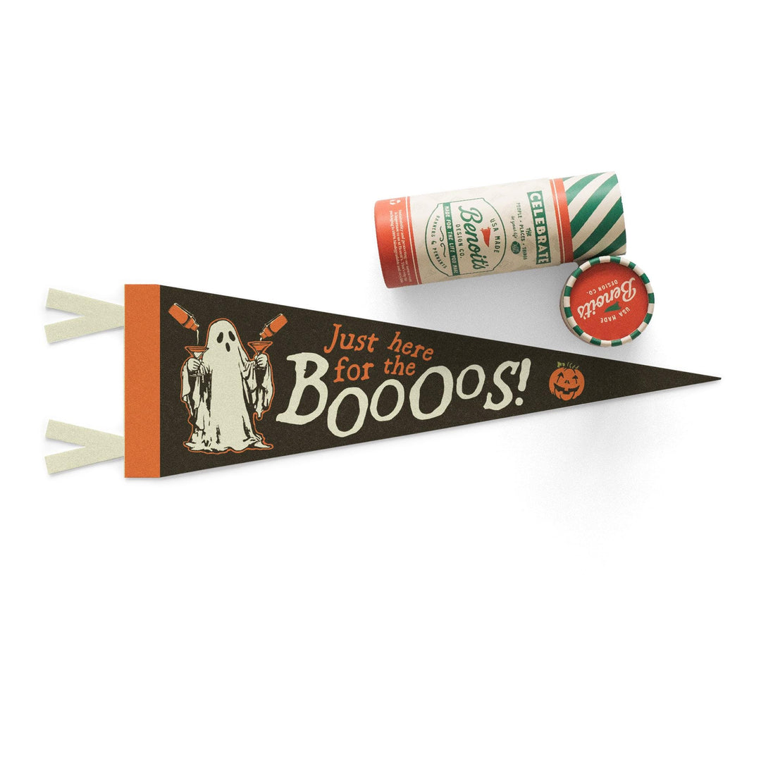 Just Here for the Boooos Felt Pennant