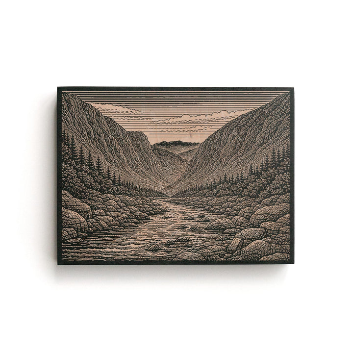 White Mountains Engraved Birch Art Panel