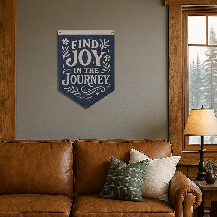 Joy In The Journey Felt Camp Flag
