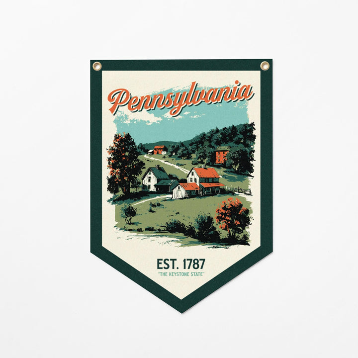 Pennsylvania Felt Camp Flag