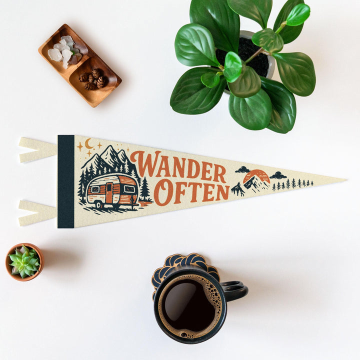 Wander Often Felt Pennant