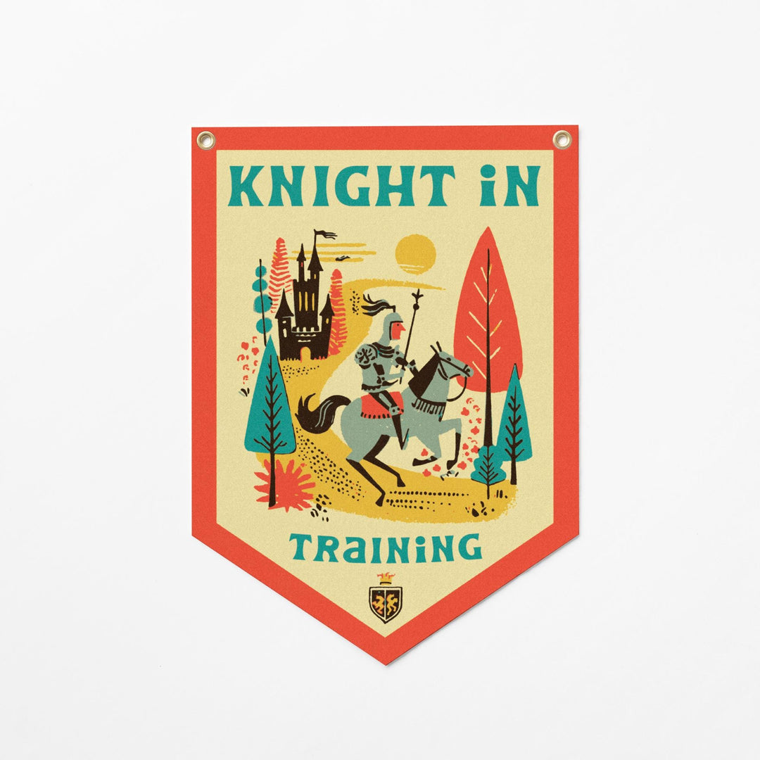 Knight in Training Felt Camp Flag