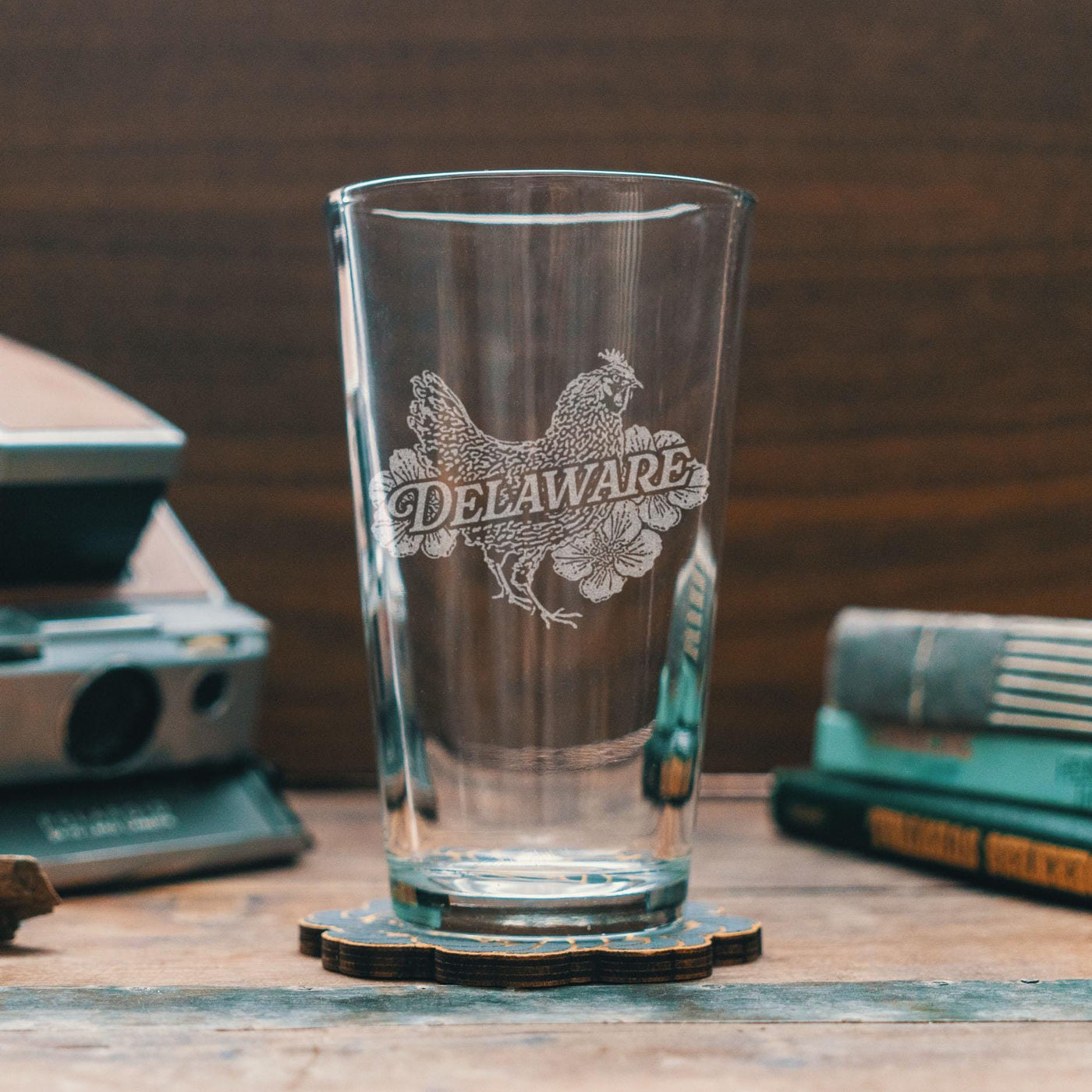 Delaware State Bird Glasses
