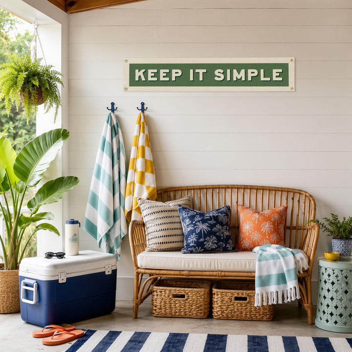 Keep It Simple Felt Banner