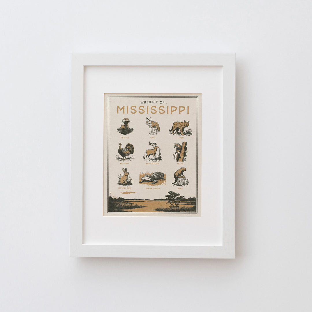 Mississippi Wildlife Print