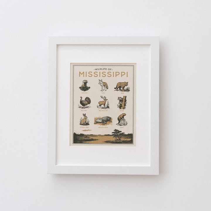 Mississippi Wildlife Print