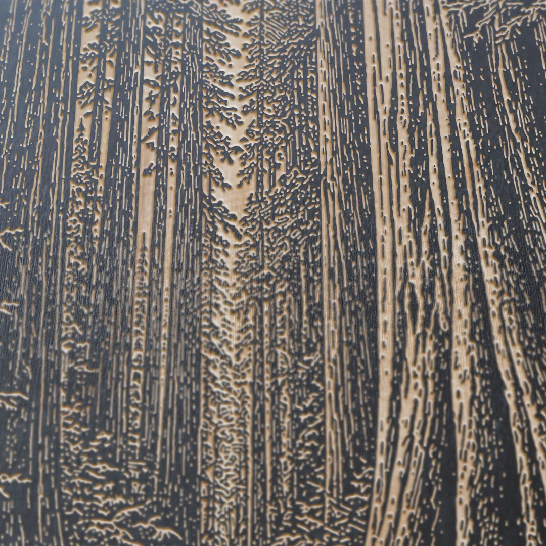 Cathedral of Towering Redwoods Engraved Birch Art Panel