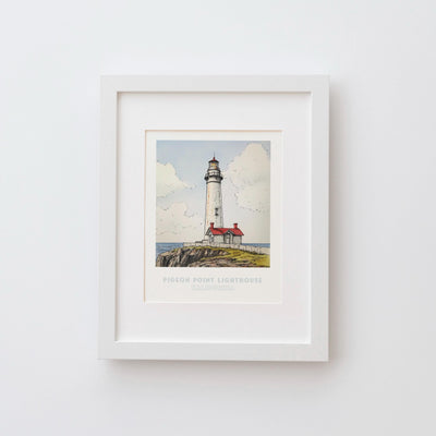 Pigeon Point Lighthouse California Wall Art Print
