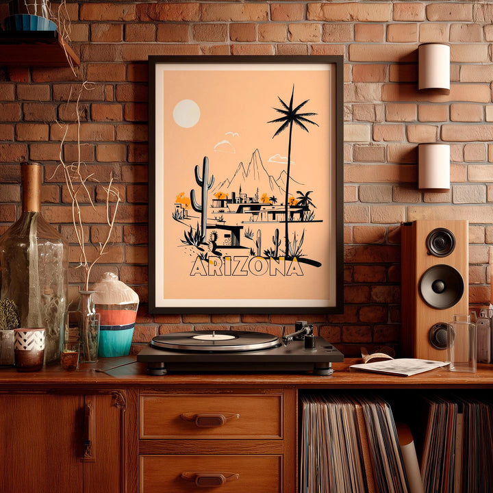 Arizona Mid Century Travel Poster