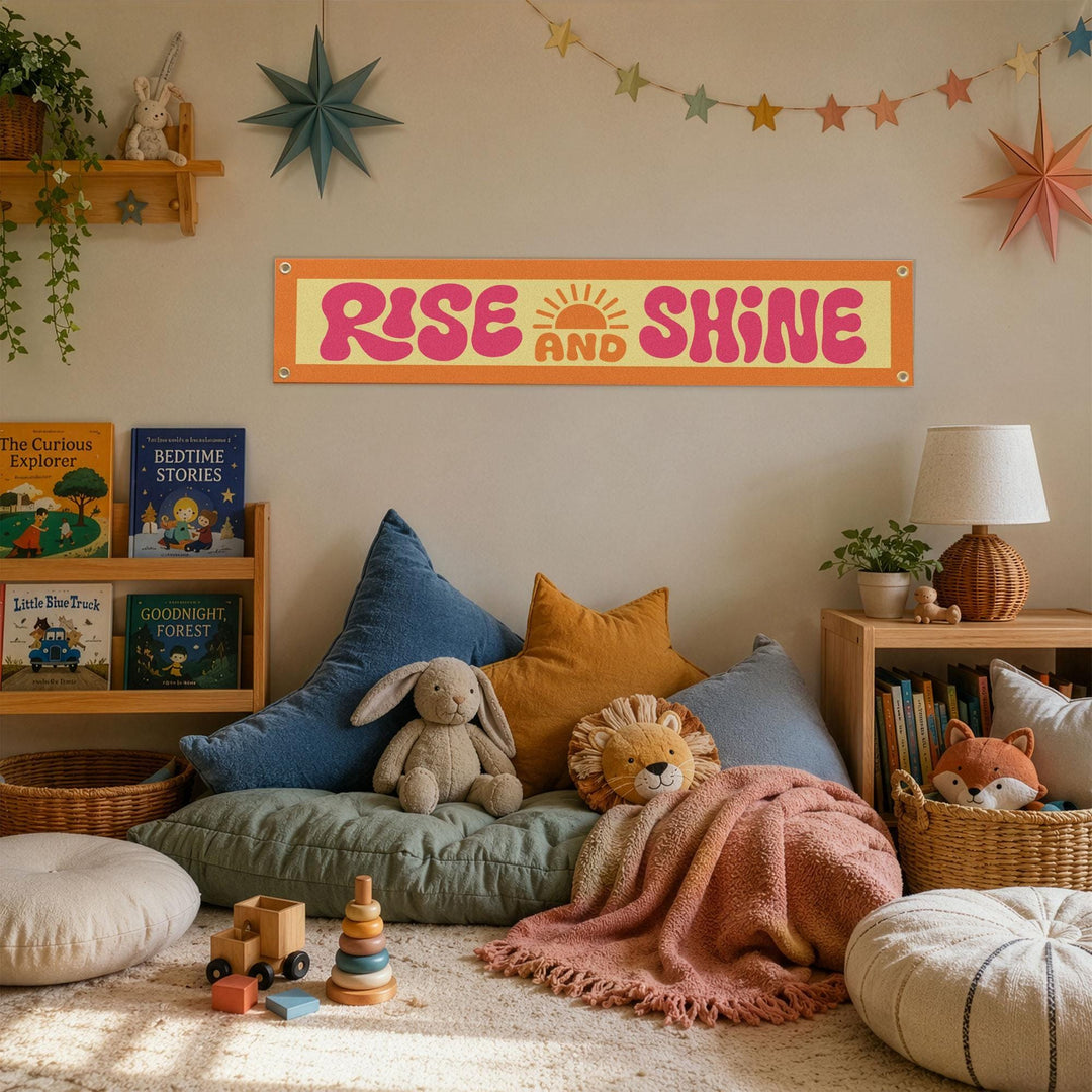 Rise &amp; Shine Felt Banner