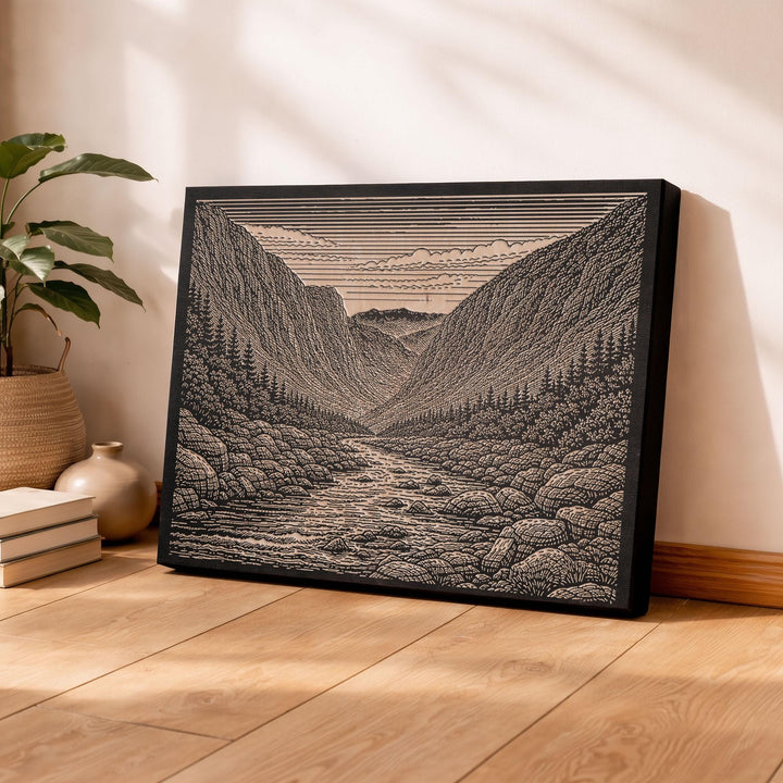 White Mountains Engraved Birch Art Panel