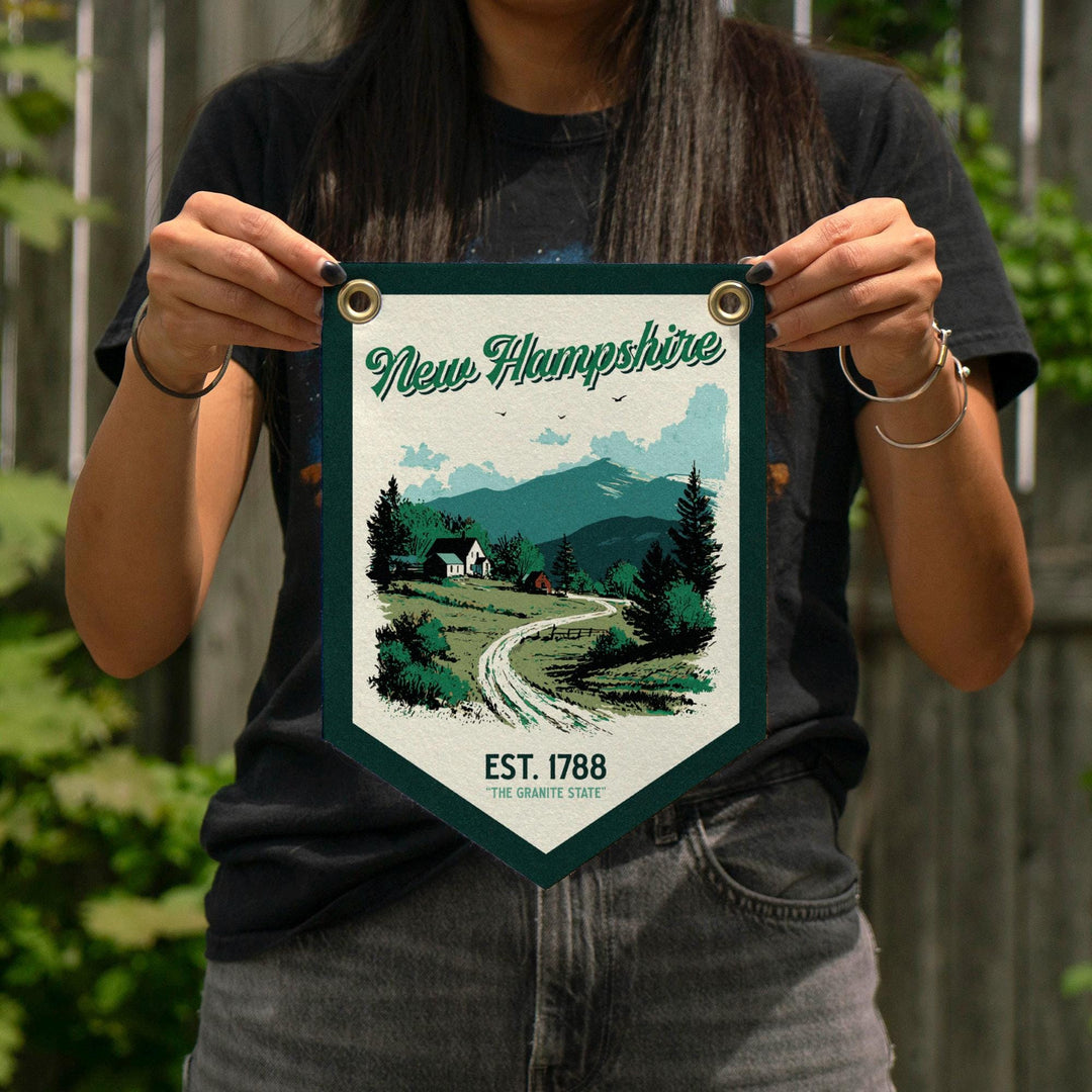 New Hampshire Felt Camp Flag