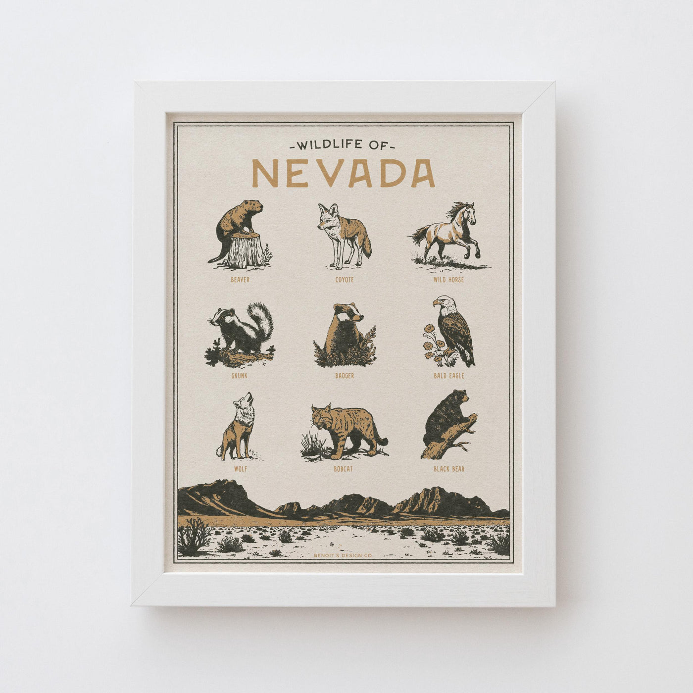 Nevada Wildlife Print