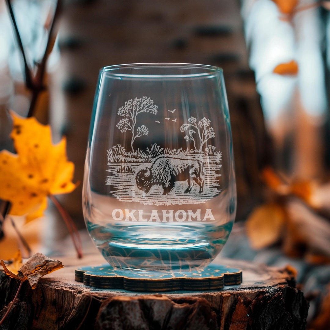 Oklahoma State Bison Glasses