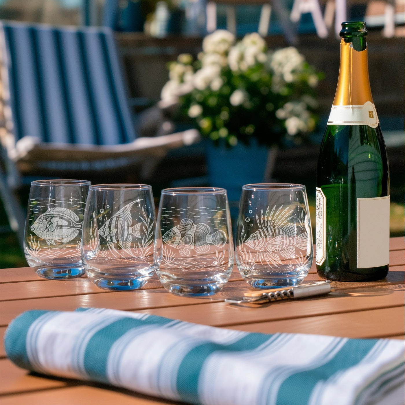 Tropical Reef Fish Glasses