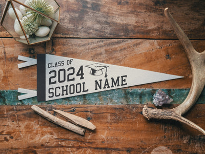 Custom Class of Gift Felt Pennant, Neutral
