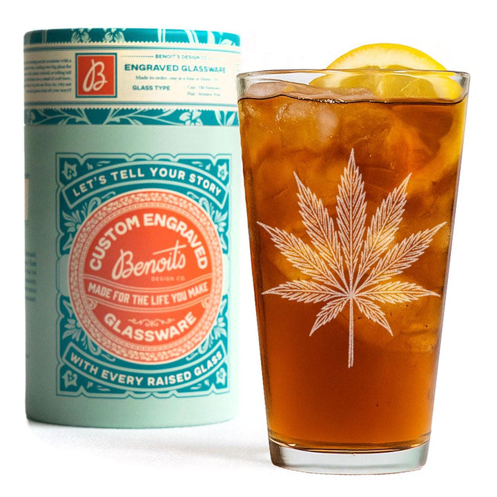 Cannabis Leaf Glasses
