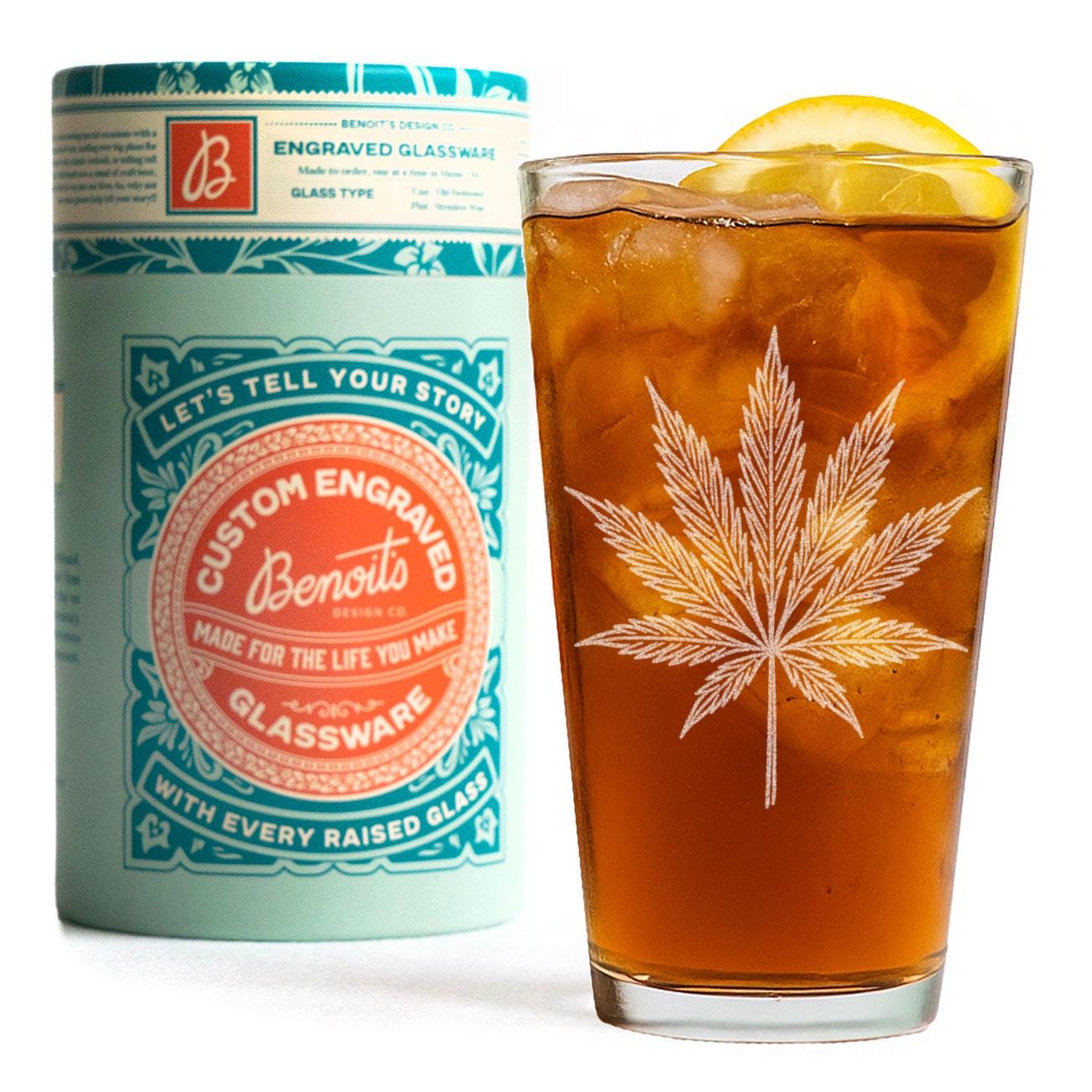 Cannabis Leaf Glasses