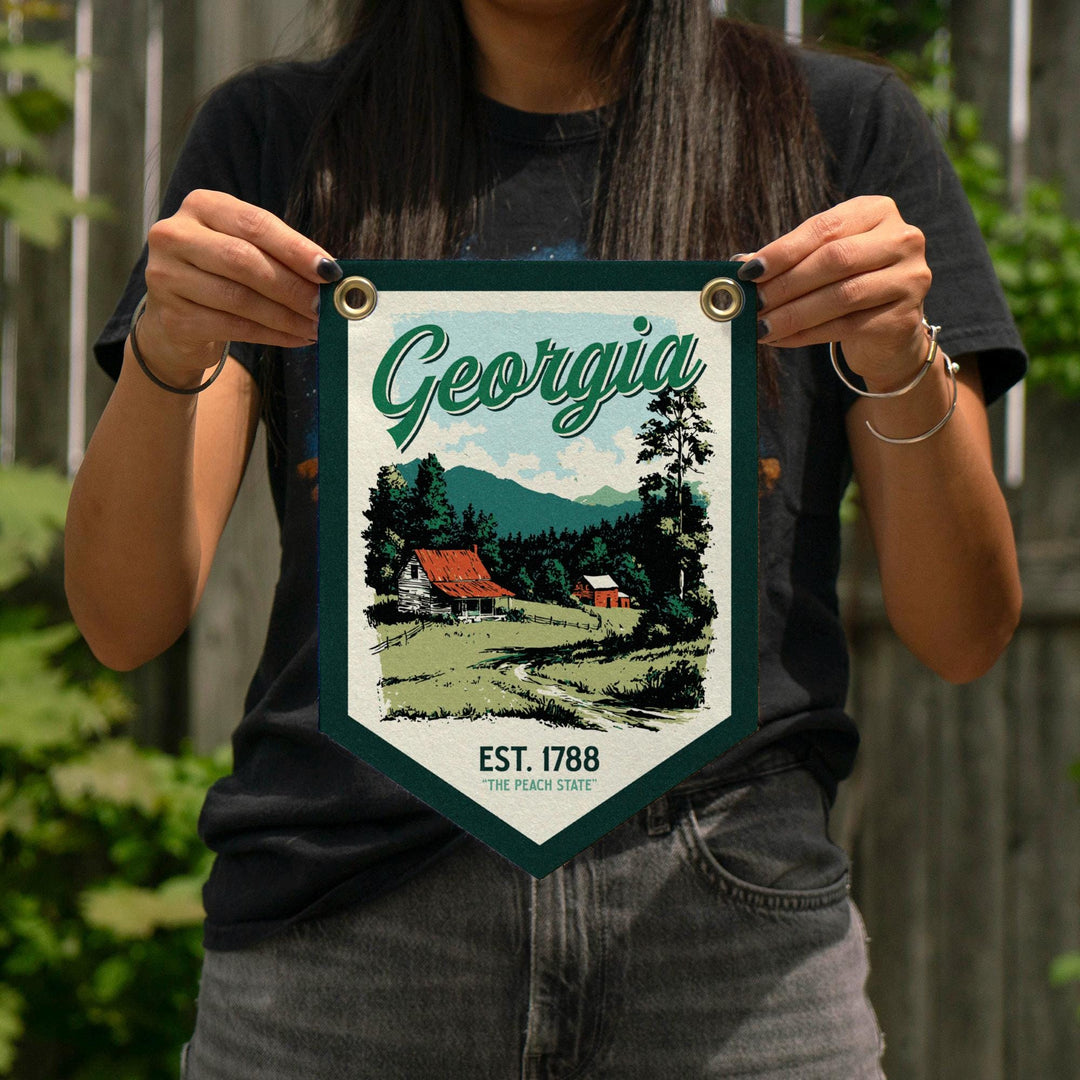 Georgia Felt Camp Flag