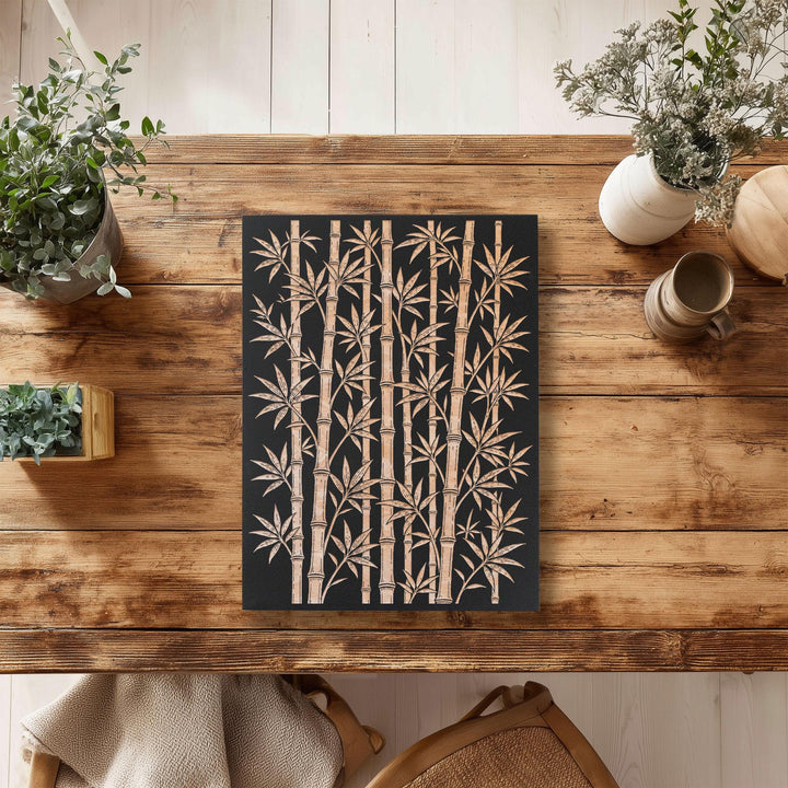 Bamboo Engraved Birch Art Panel