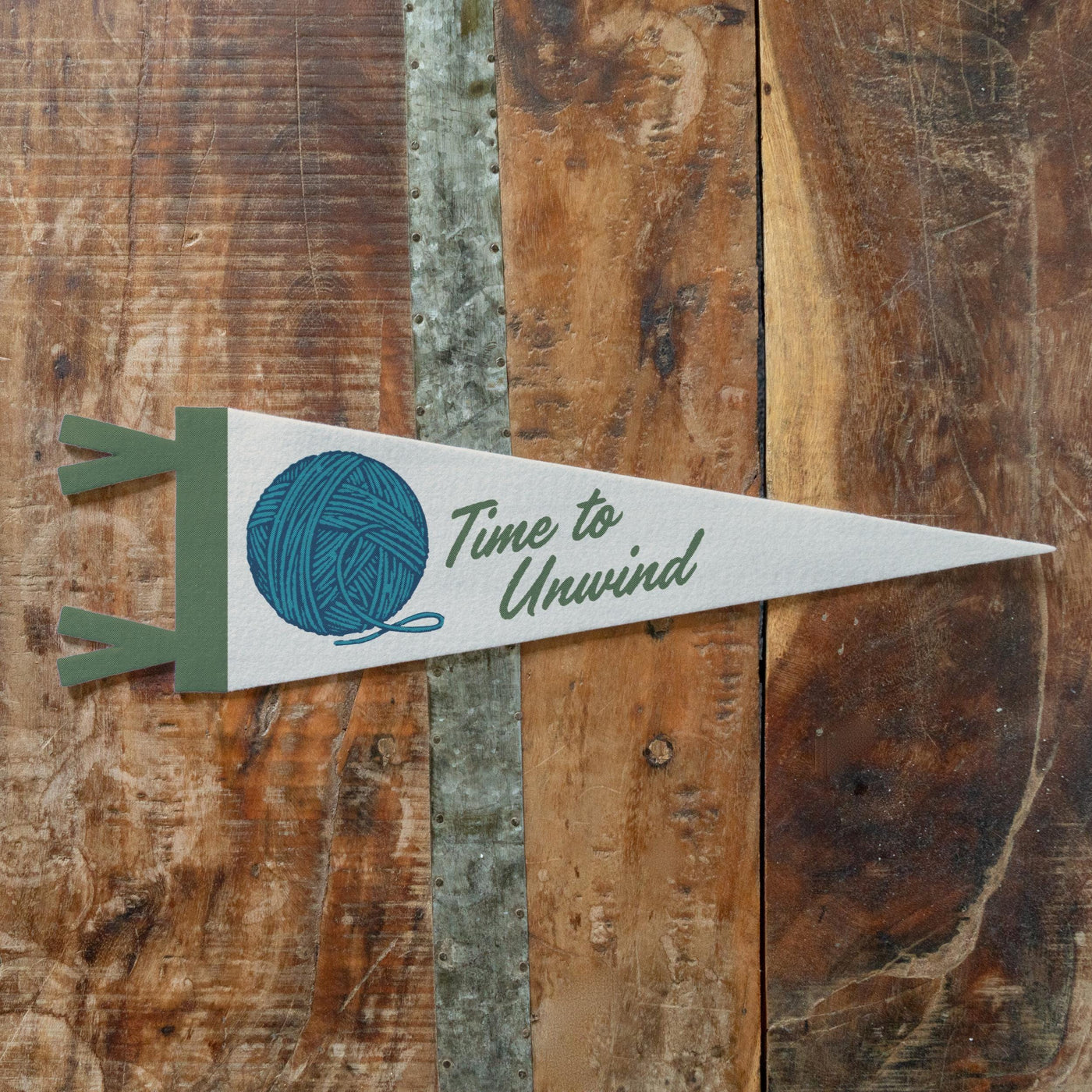 Time to Unwind Felt Pennant