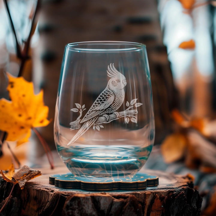 Cockatiel Bird Glass